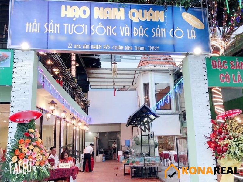 Nhà hàng Hạo Nam Quán đường Ung Văn Khiêm Bình Thạnh